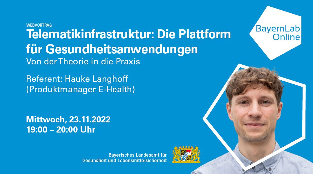 Online-Vortrag Telematikinfrastruktur am Mittwoch, 23.11.2022, 19.00 Uhr - 20.00  Uhr